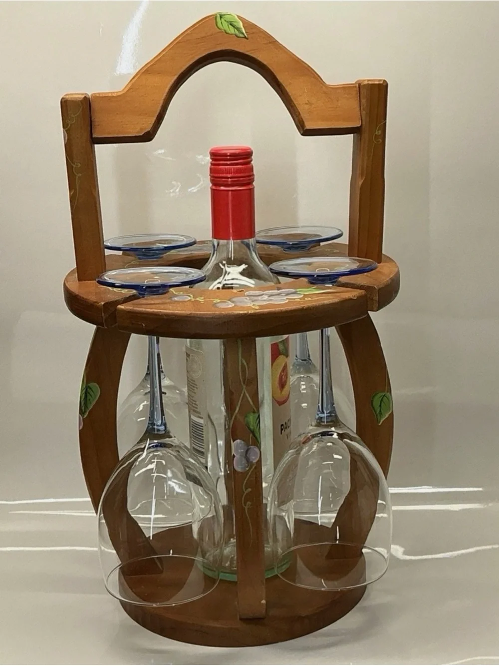 Wooden Wine Glass Holder
